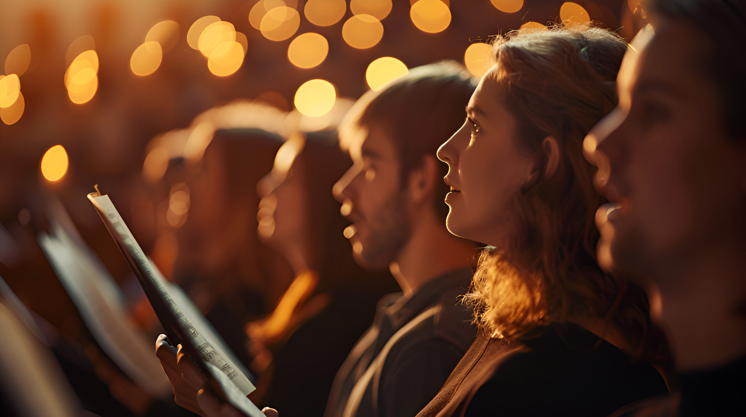 Concerts, group of singers rehearsing songs, rocks, hymns and gospel music background